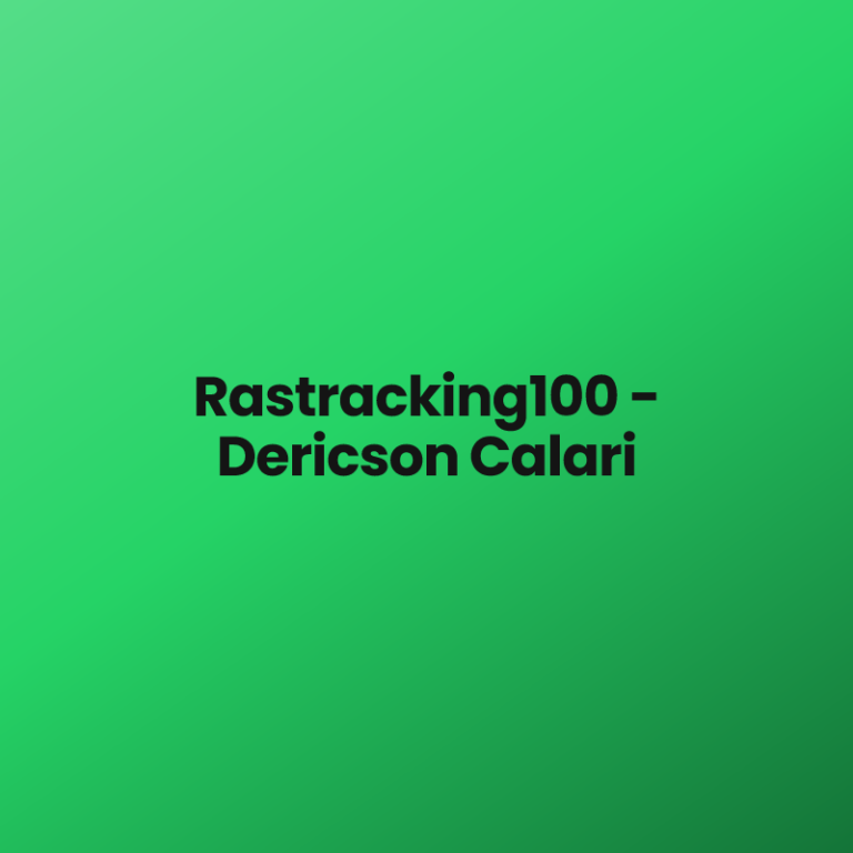 Rastracking100 – Dericson Calari